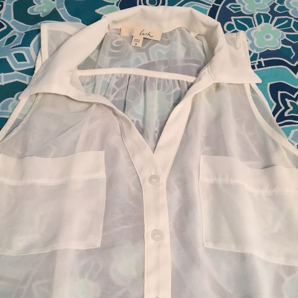 Sheer button down - Picture 2 of 3
